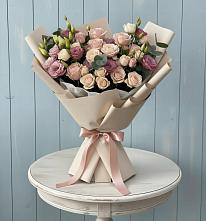 Букет цветов из:  Розы и Лизиантусы #REPLACE_PRED# Сарс