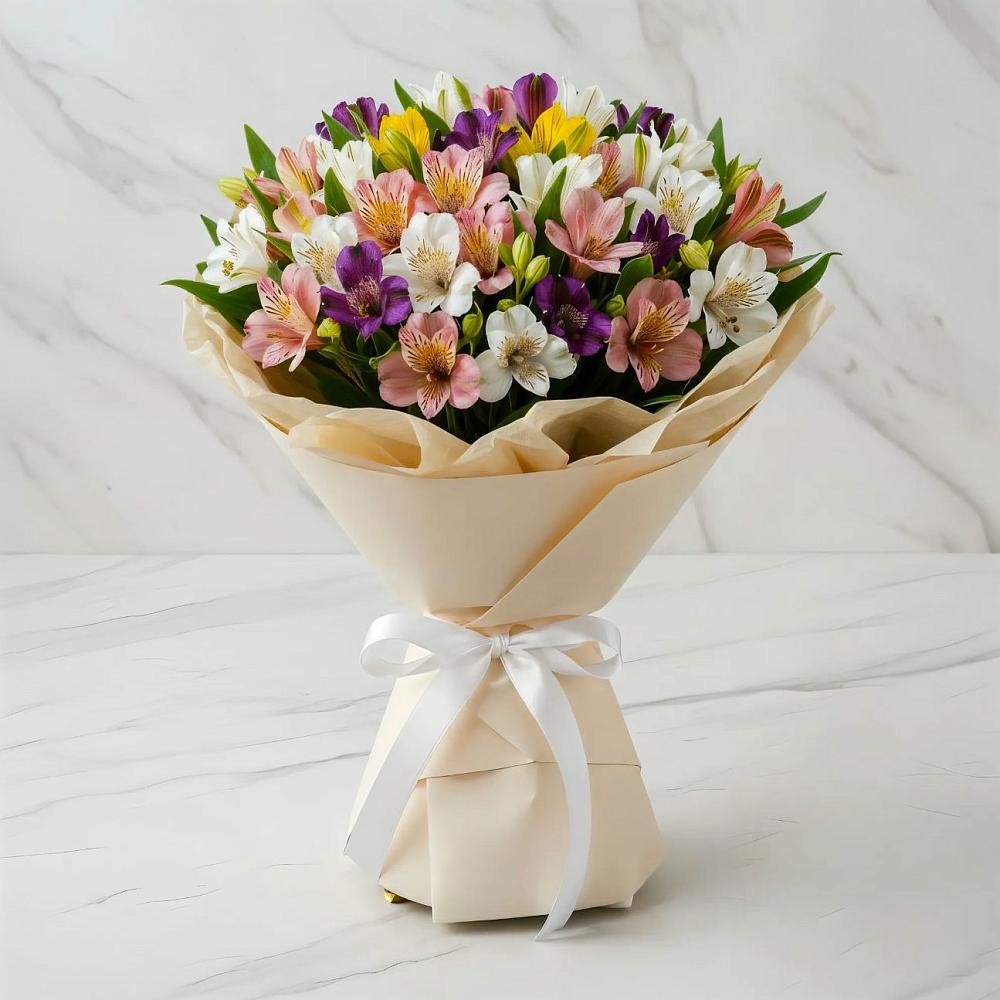 Букет цветов из: Альстромерии в Сарс