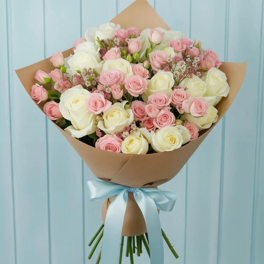 Букет цветов из: Розы в Сарс