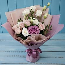 Букет цветов из:  Розы и Лизиантусы в Сарс