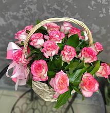 Цветочная композиция из Розы в корзине #REPLACE_PRED# Сарс