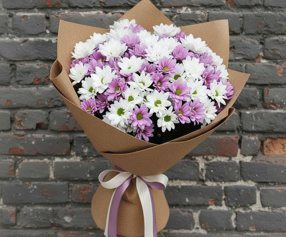 Букет цветов из: Хризантемы в Сарс