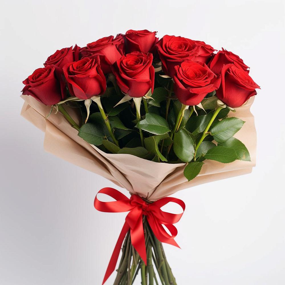 Букет 11 Красных роз Эдлесс Лав в Сарс
